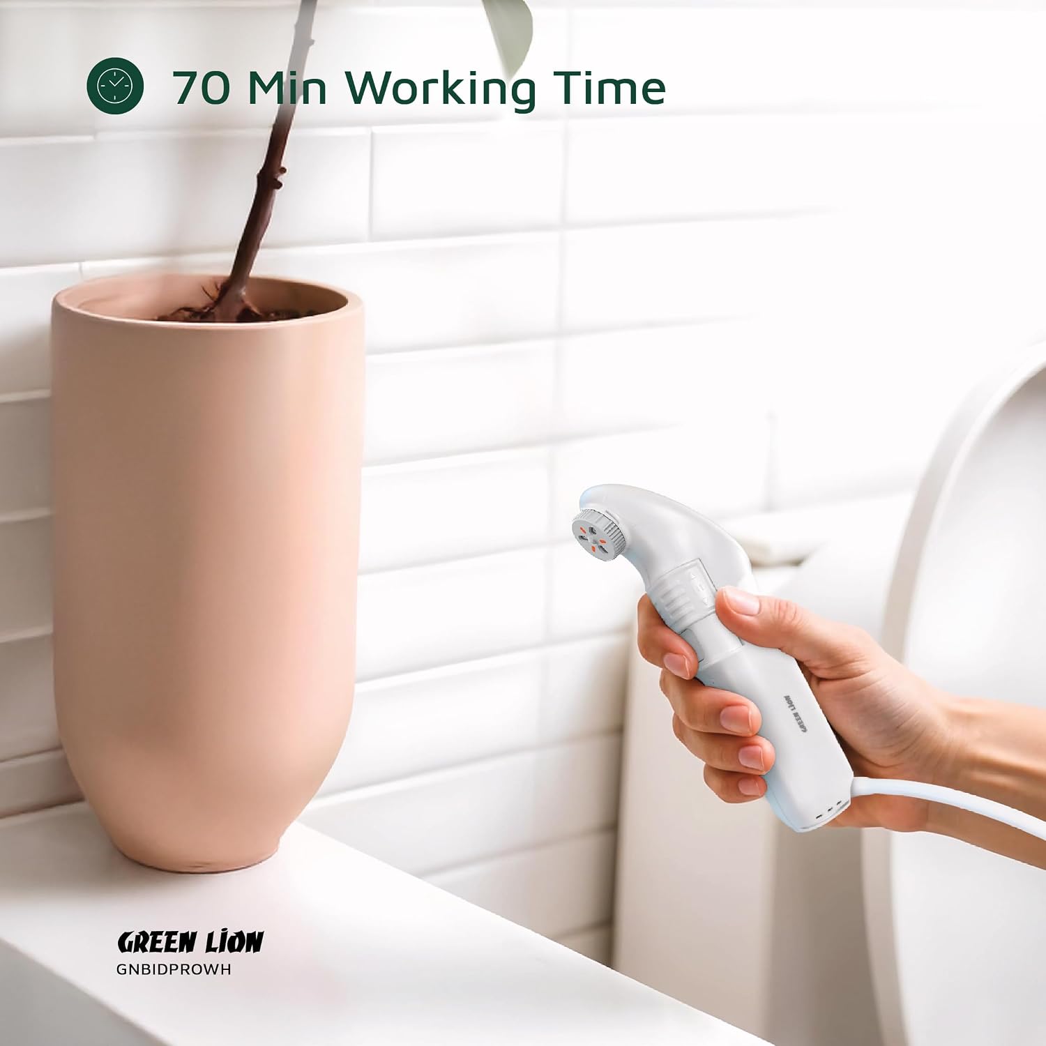 خرید خودشور مسافرتی گرین لاین Green Lion Bidet Pro GNBIDPROWH | شارژی پرتابل