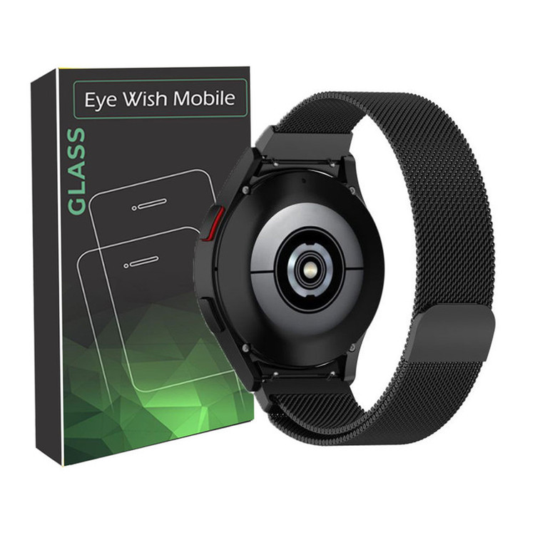 خرید بند آی ویش مدل میلانس مناسب برای ساعت هوشمند سامسونگ galaxy watch 4/5/6 سایز 40/43/44/46/47 با کیفیت عالی از EYEWISH