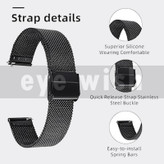 بند آی ویش مدل میلانس مناسب برای ساعت هوشمند شیائومی LS05 / KW 66 / MIBRO X 1 / LS05S / KEISELECT KR / KR PRO / MI WATCH COLOR SPORT