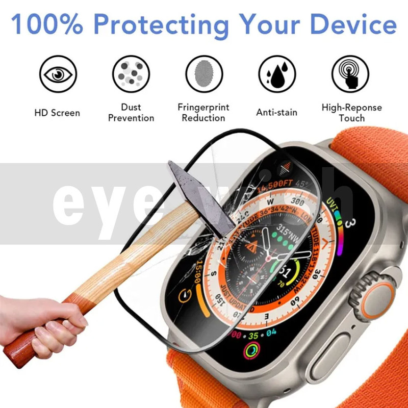 محافظ صفحه نمایش آی ویش مدل pmma مناسب برای ساعت هوشمند اپل واچ سری Ultra / Ultra 2 49mm