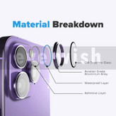 خرید محافظ لنز دوربین آی ویش مدل Lns مناسب برای گوشی موبایل اپل iphone 13 pro / 13 promax با کیفیت عالی از EYEWISH