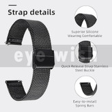 بند آی ویش مدل میلانس مناسب برای ساعت هوشمند سامسونگ 20 میلی متری Galaxy Watch Gear S2 / Gear S3 / Gear Sport / Active / Active2