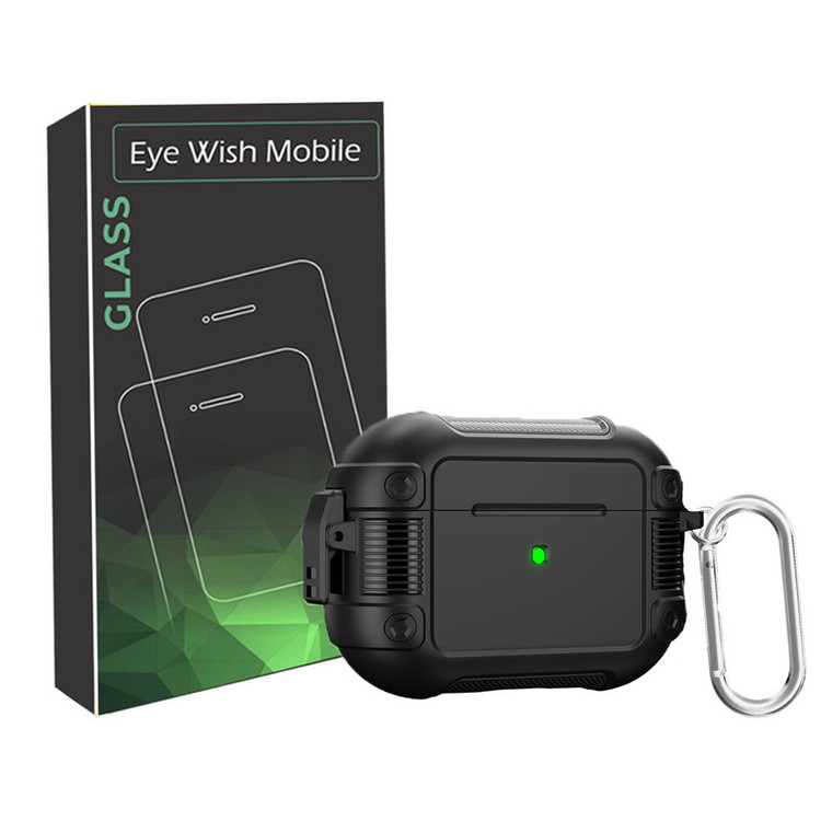 خرید کاور آی ویش مدل STRONG CASE مناسب برای کیس اپل ایرپاد پرو 2 AIR POD PRO با کیفیت عالی از EYEWISH