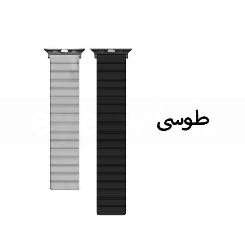 خرید بند آی ویش مدل MAGNETIC LOOP DUAL COLOR مناسب برای ساعت هوشمند اپل واچ سایز 42 / 44 / 45 میلی متر با کیفیت عالی از EYEWISH