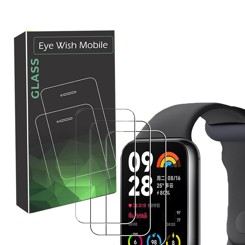 خرید محافظ صفحه نمایش آی ویش مدل SH مناسب برای ساعت هوشمند شیائومی Mi Band 8 pro بسته سه عددی با کیفیت عالی از EYEWISH