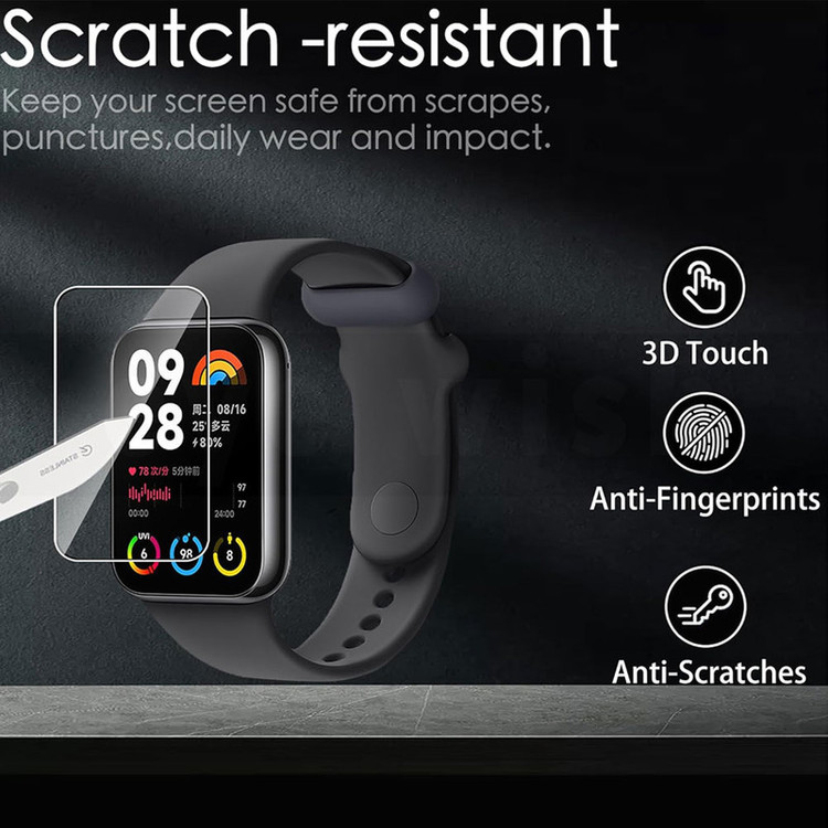 محافظ صفحه نمایش آی ویش مدل SH مناسب برای ساعت هوشمند شیائومی Mi Band 8 pro بسته سه عددی