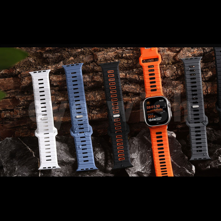 بند آی ویش مدل spigen sport lux مناسب برای اپل واچ سری se/1/2/3/4/5/6/7/8/9/se2021/se2023/seAluminum سایز 41 میلی متر به همراه کاور بامپر