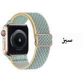 بند آی ویش مدل NEW BRAIDED مناسب برای ساعت هوشمند اپل واچ سری SE/1/2/3/4/5/6/7/8/9/2021/2023/ALUMINUM سایز 42 / 44 / 45 میلی متر
