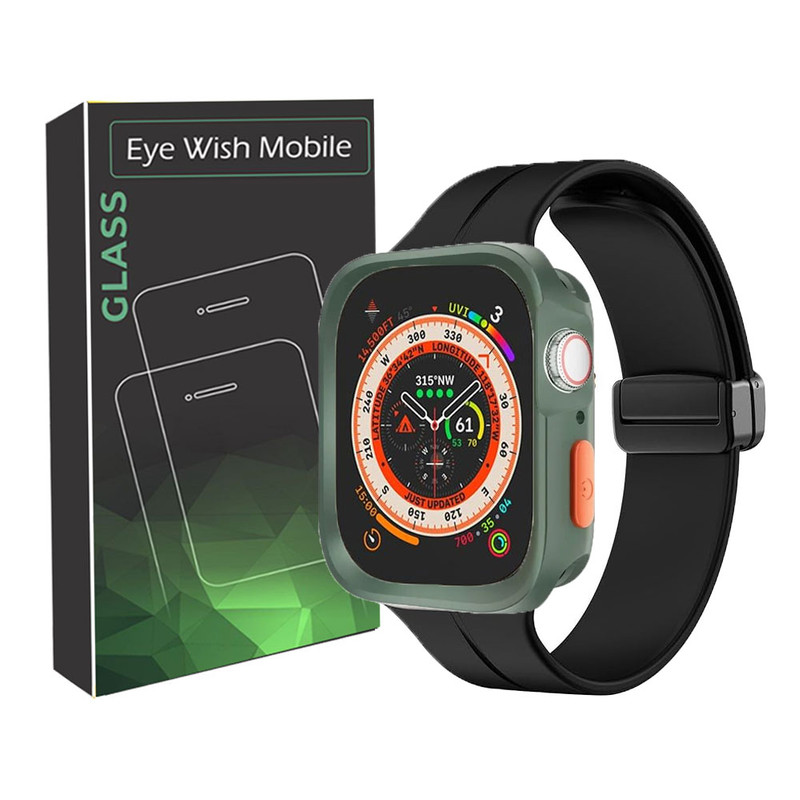 خرید کاور آی ویش مدل Difender magnet مناسب برای اپل واچ Ultra / Ultra2 49 mm به همراه بند با کیفیت عالی از EYEWISH