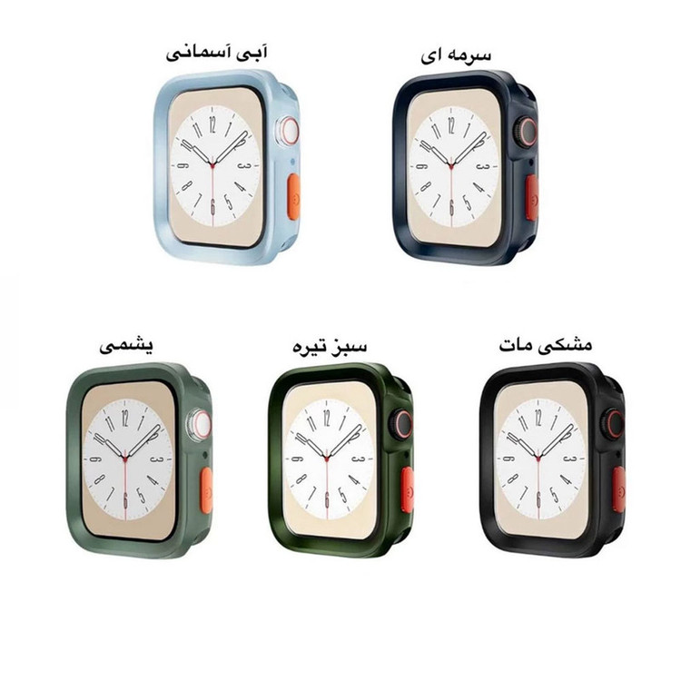 کاور آی ویش مدل Difender magnet مناسب برای اپل واچ سایز 42 / 44 / 45 میلی متر به همراه بند