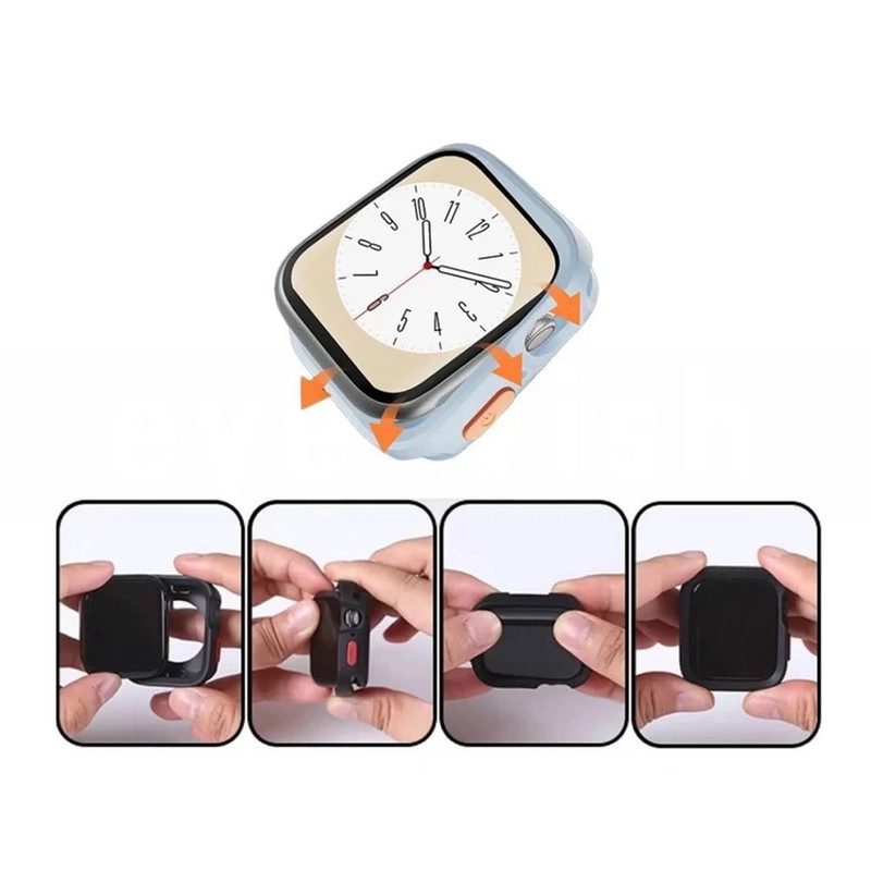 کاور آی ویش مدل Difender magnet مناسب برای اپل واچ سایز 42 / 44 / 45 میلی متر به همراه بند