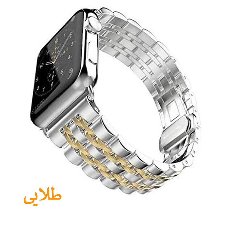 بند آی ویش مدل 7bead dual color مناسب برای اپل واچ Ultra 49 mm / Ultra2 49 mm