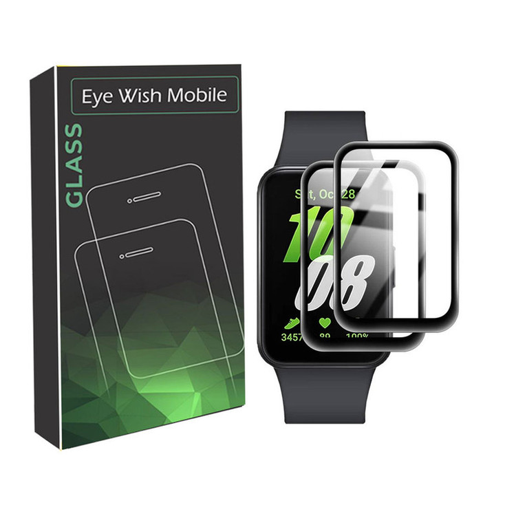 خرید محافظ صفحه نمایش نانو آی ویش مدل PMMA مناسب برای ساعت هوشمند سامسونگ Galaxy watch FIT 3 بسته دو عددی با کیفیت عالی از EYEWISH