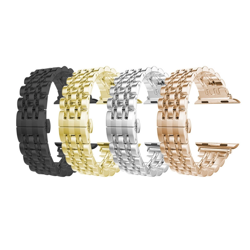 بند آی ویش مدل 7bead مناسب برای اپل واچ سری se/1/2/3/4/5/6/7/8/9/se2021/se2023/seAluminum سایز 45 میلی متر