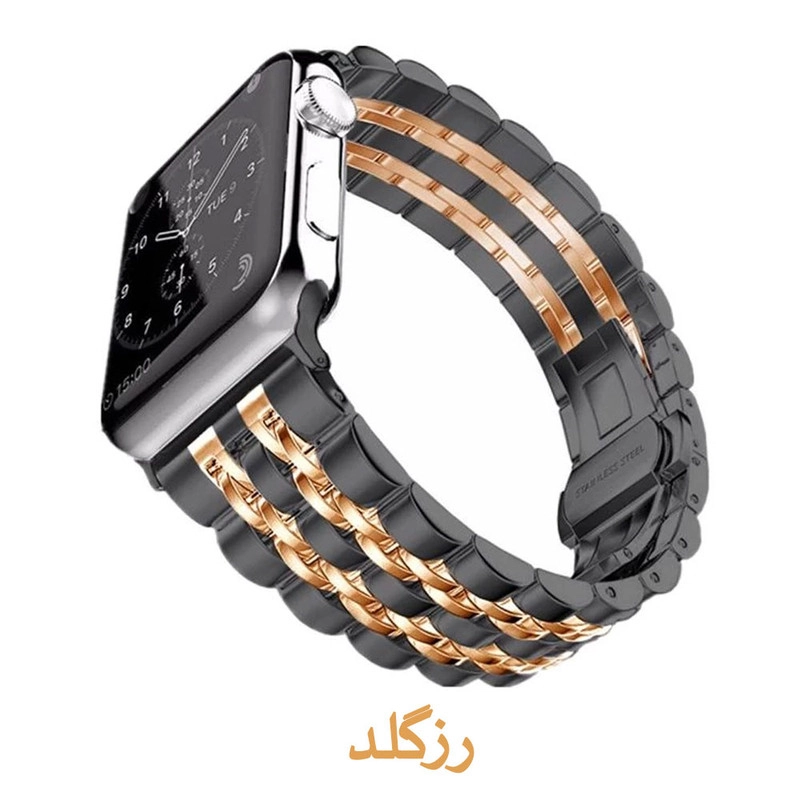 خرید بند آی ویش مدل 7bead dc-black مناسب برای اپل واچ سری se/1/2/3/4/5/6/7/8/9/se2021/se2023/seAluminum سایز 42 / 44 / 45 میلی متر با کیفیت عالی از EYEWISH