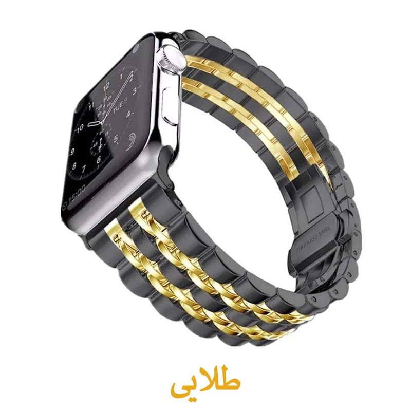 خرید بند آی ویش مدل 7bead dc-black مناسب برای اپل واچ سری se/1/2/3/4/5/6/7/8/9/se2021/se2023/seAluminum سایز 42 / 44 / 45 میلی متر با کیفیت عالی از EYEWISH
