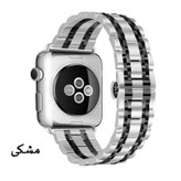 بند آی ویش مدل 7bead dual color مناسب برای اپل واچ سری se/1/2/3/4/5/6/7/8/9/se2021/se2023/seAluminum سایز 41 میلی متر