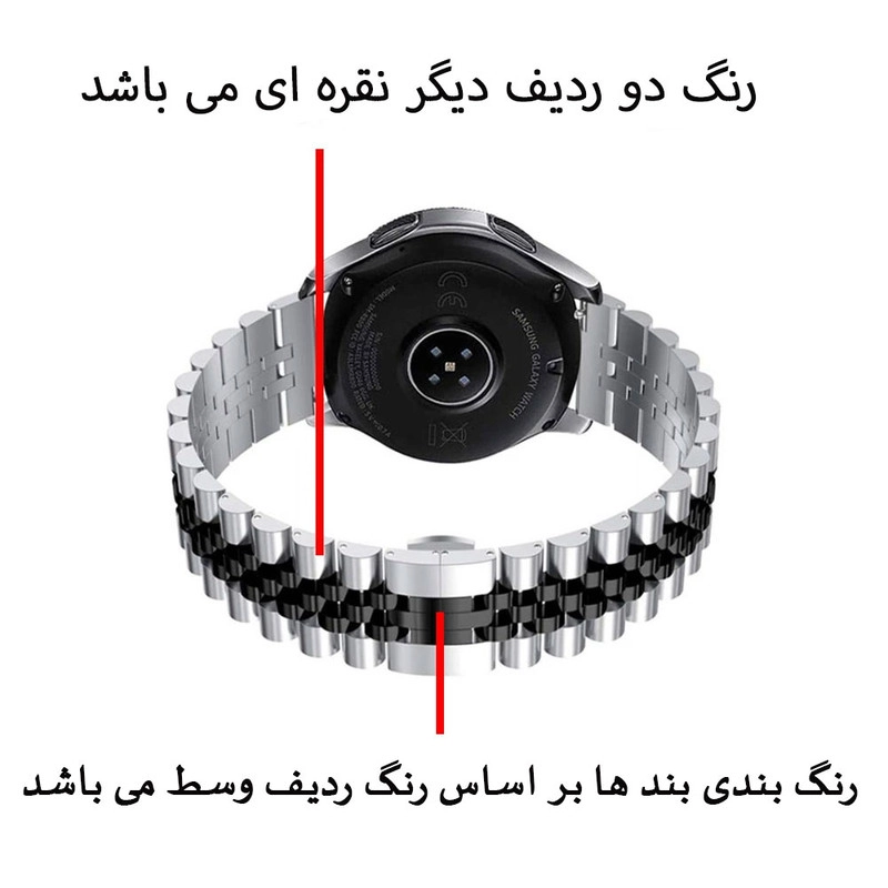 خرید بند آی ویش مدل 5Bead dual color مناسب برای ساعت هوشمند گلوریمی Glorimi M1 Pro / M2 / M2 Pro / M2 Max / GS1 Pro / GS2 / GR1 با کیفیت عالی از EYEWISH