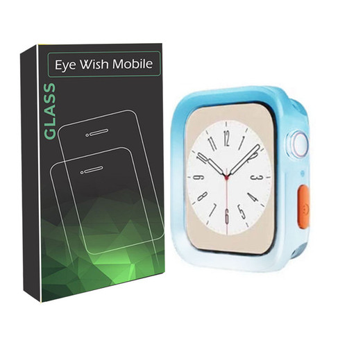 خرید کاور آی ویش مدل silic difender dual color مناسب برای اپل واچ سری se/1/2/3/4/5/6/7/8/9/se2021/se2023/seAluminum سایز 38 / 40 / 41 میلی متر با کیفیت عالی از EYEWISH