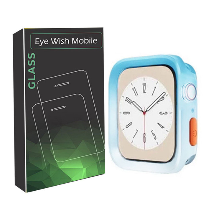 خرید کاور آی ویش مدل silic difender dual color مناسب برای اپل واچ سری se/1/2/3/4/5/6/7/8/9/se2021/se2023/seAluminum سایز 38 / 40 / 41 میلی متر با کیفیت عالی از EYEWISH