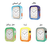 خرید کاور آی ویش مدل silic difender dual color مناسب برای اپل واچ سری se/1/2/3/4/5/6/7/8/9/se2021/se2023/seAluminum سایز 38 / 40 / 41 میلی متر با کیفیت عالی از EYEWISH