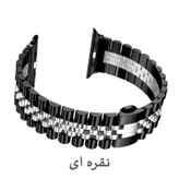بند آی ویش مدل 5bead dc-black مناسب برای اپل واچ سری se/1/2/3/4/5/6/7/8/9/se2021/se2023/seAluminum سایز 38 میلی متر