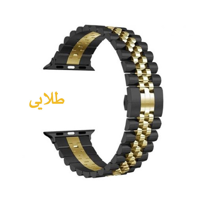 بند آی ویش مدل 5bead dc-black مناسب برای اپل واچ سری se/1/2/3/4/5/6/7/8/9/se2021/se2023/seAluminum سایز 38 میلی متر
