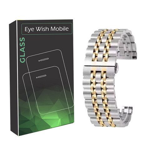 خرید بند آی ویش مدل 7Bead dual color مناسب برای ساعت هوشمند سامسونگ Galaxy Watch 3 41mm/ Watch 4 40mm /44mm /Classic 42mm /Classic 46mm/ Watch 5 40mm/44mm /Pro 45mm / Watch 6 40mm/44mm/Classic 43mm/ 47mm با کیفیت عالی از EYEWISH