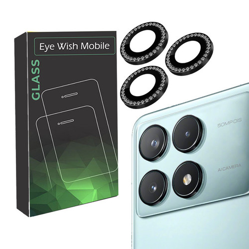 خرید محافظ لنز دوربین آی ویش مدل رینگی نگین دار مناسب برای گوشی موبایل شیائومی Poco X6 Pro با کیفیت عالی از EYEWISH
