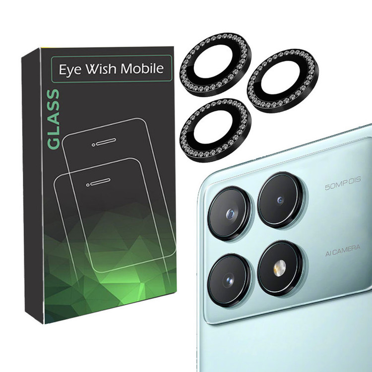 خرید محافظ لنز دوربین آی ویش مدل رینگی نگین دار مناسب برای گوشی موبایل شیائومی Poco X6 Pro با کیفیت عالی از EYEWISH