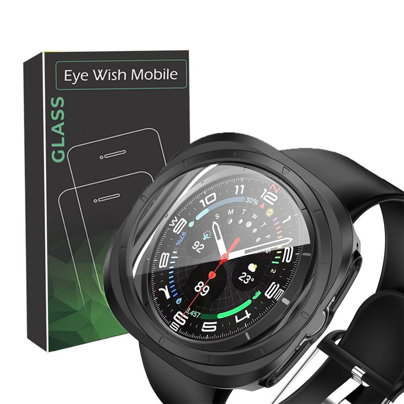 خرید کاور آی ویش مدل Bumper مناسب برای ساعت هوشمند سامسونگ Galaxy Watch Ultra 47mm به همراه محافظ صفحه نمایش با کیفیت عالی از EYEWISH