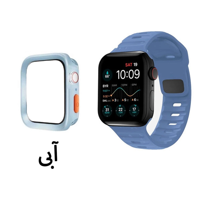 خرید بند آی ویش مدل spigen sport-difen مناسب برای اپل واچ سری se/1/2/3/4/5/6/7/8/9/se2021/se2023/se aluminum سایز 42 / 44 / 45 میلی متر به همراه کاور دیفندر با کیفیت عالی از EYEWISH