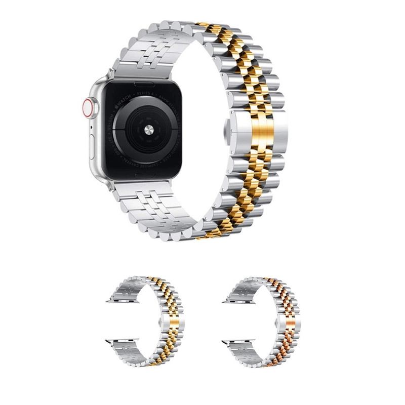 خرید بند آی ویش مدل 5bead dual color مناسب برای اپل واچ سری se/1/2/3/4/5/6/7/8/9/se2021/se2023/seAluminum سایز 41 میلی متر با کیفیت عالی از EYEWISH