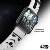 خرید بند آی ویش مدل استار وارز سفید مناسب برای تمامی سری های اپل واچ سایز 42/44/45/45/49 میلی متری با کیفیت عالی از EYEWISH