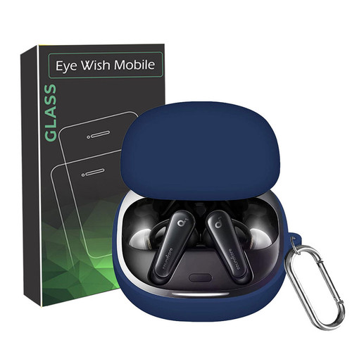 خرید کاور آی ویش مدل silicon type مناسب برای کیس هدفون بی سیم انکر SoundCore Liberty 4 با کیفیت عالی از EYEWISH