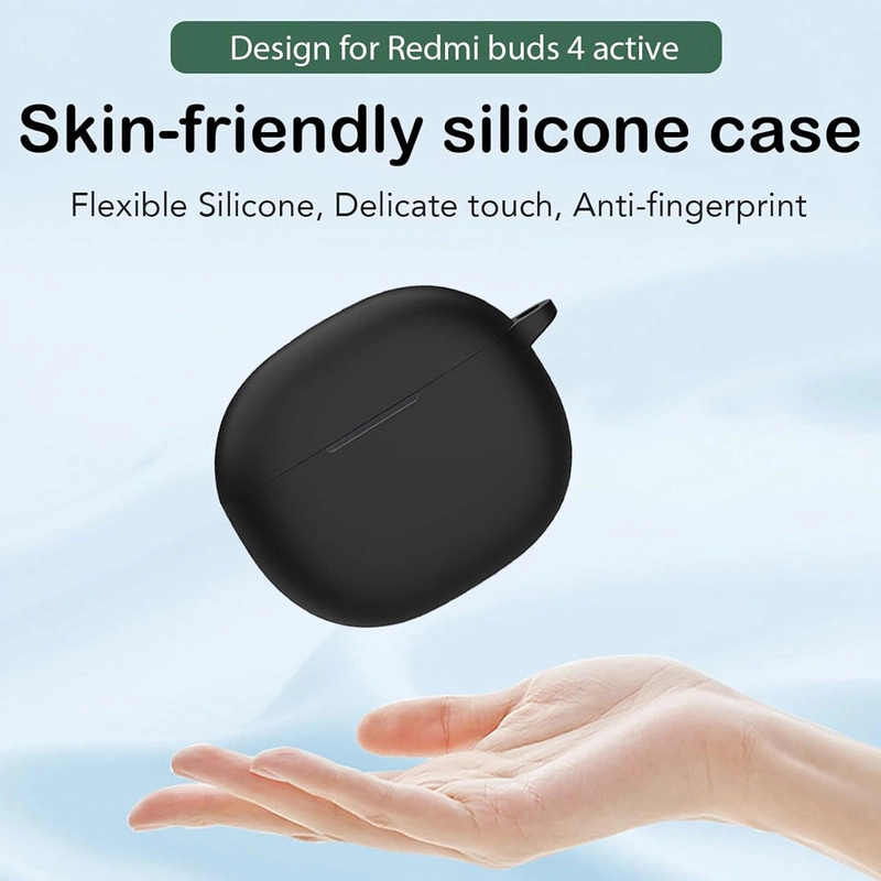 خرید کاور آی ویش مدل silicon type مناسب برای کیس ایرپاد شیائومی Redmi Buds 4 Active با کیفیت عالی از EYEWISH