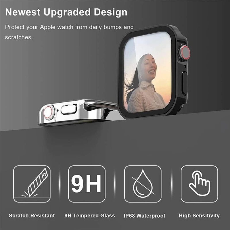 خرید کاور آی ویش مدل Full-Cover مناسب برای اپل واچ سری 10 سایز 46 میلی متری با کیفیت عالی از EYEWISH
