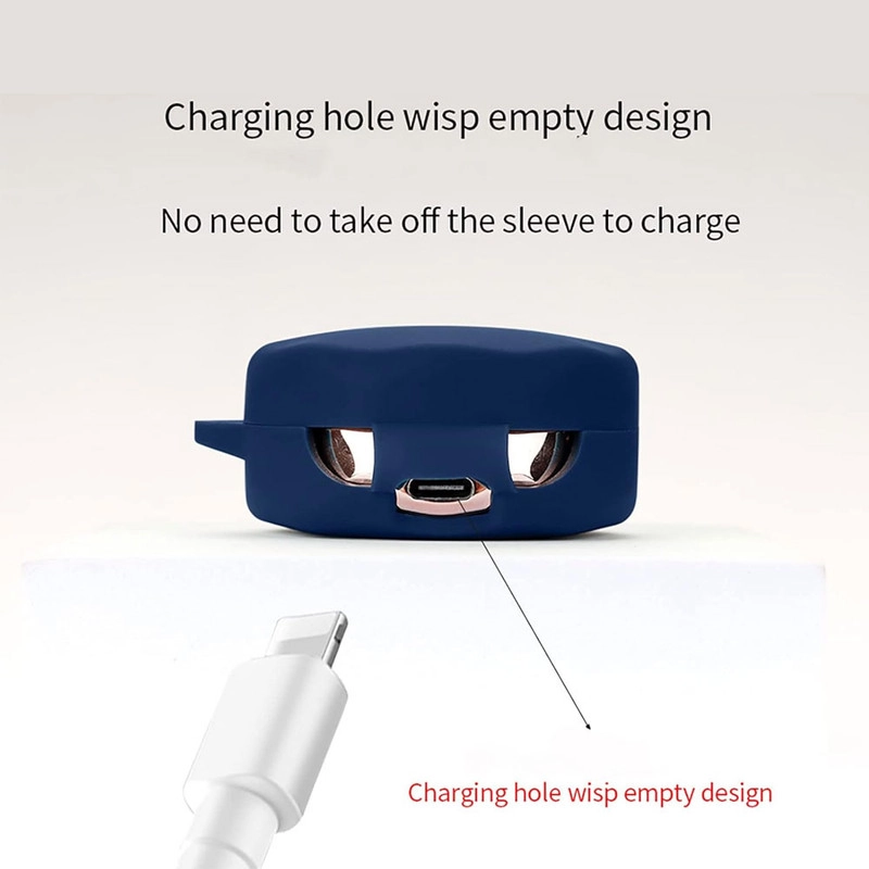 خرید کاور آی ویش مدل Silicone-Type مناسب برای کیس هدفون بی سیم کیو سی وای QCY Fairy Buds با کیفیت عالی از EYEWISH