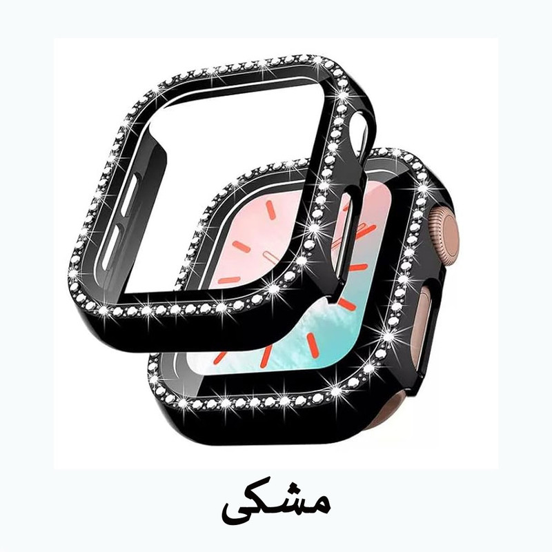 کاور آی ویش مدل Diamond bumper مناسب برای اپل واچ سری se/1/2/3/4/5/6/7/8/9/se2021/se2023/seAluminum سایز 41 میلی متر