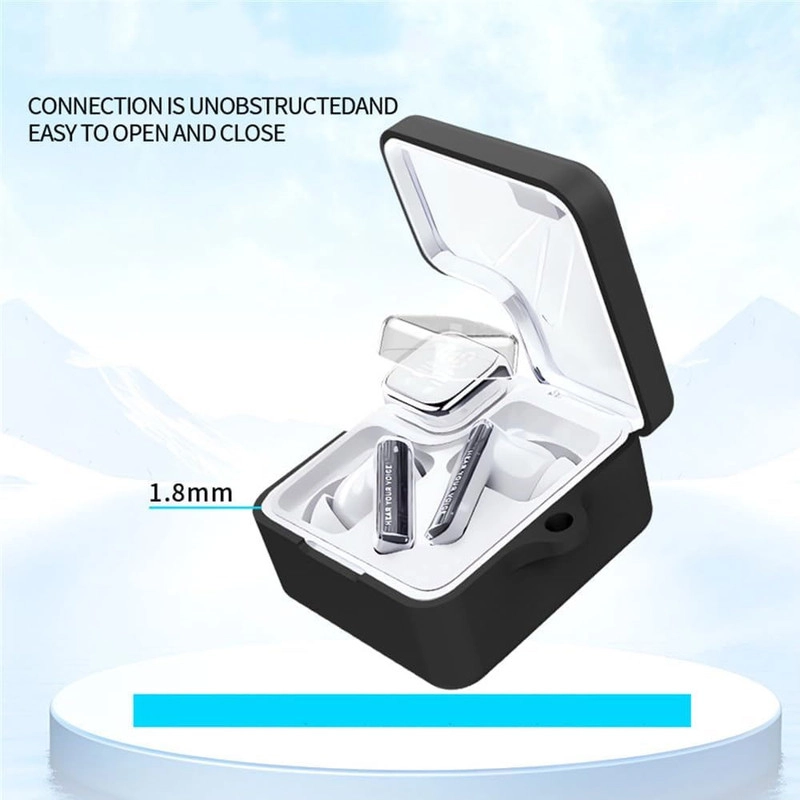 خرید کاور آی ویش مدل Silicone مناسب برای کیس هندزفری بی سیم شیائومی QCY Melobuds Neo با کیفیت عالی از EYEWISH