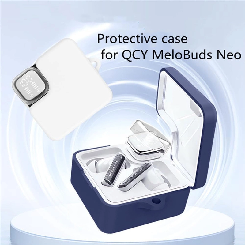 خرید کاور آی ویش مدل Silicone مناسب برای کیس هندزفری بی سیم شیائومی QCY Melobuds Neo با کیفیت عالی از EYEWISH
