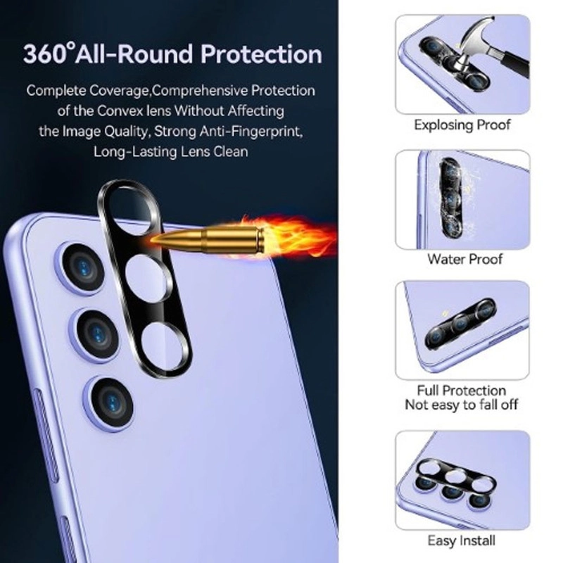 خرید محافظ لنز دوربین آی ویش مدل 3D مناسب برای گوشی موبایل سامسونگ Galaxy A35 / A55 با کیفیت عالی از EYEWISH