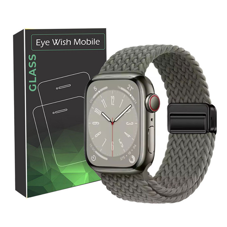 خرید بند آی ویش مدل Braided Magntic مناسب برای اپل واچ سری Se/1/2/3/4/5/6/7/8/9/aluminumcase/Ultra/Ultra2 سایز 49 / 45 / 44 میلی متری با کیفیت عالی از EYEWISH