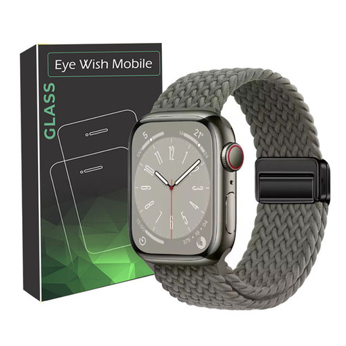 خرید بند آی ویش مدل Braided Magntic مناسب برای اپل واچ سری 10 سایز 46 میلی متری با کیفیت عالی از EYEWISH
