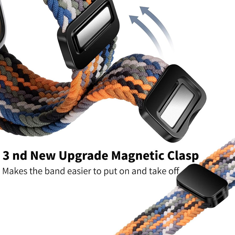 خرید بند آی ویش مدل Braided Magntic مناسب برای اپل واچ سری 10 سایز 46 میلی متری با کیفیت عالی از EYEWISH