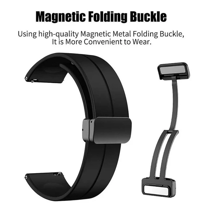 خرید بند آی ویش مدل Magnetic Silicon مناسب برای ساعت هوشمند شیائومی Redmi Watch 5 Active با کیفیت عالی از EYEWISH