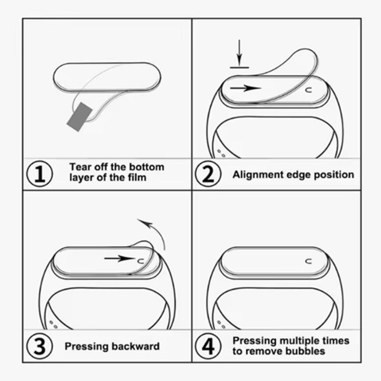 محافظ صفحه نمایش نانو آی ویش مدل PMMA مناسب برای ساعت هوشمند شیائومی Mi Band 7