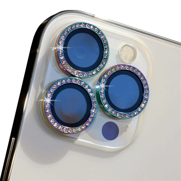 خرید محافظ لنز دوربین کمرا فیلم مدل رینگی نگین دار مناسب برای گوشی موبایل اپل iPhone 13 promax با کیفیت عالی از EYEWISH