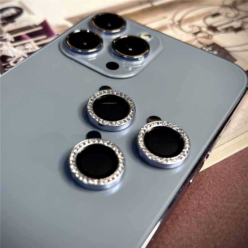 خرید محافظ لنز دوربین کمرا فیلم مدل رینگی نگین دار مناسب برای گوشی موبایل اپل iPhone 13 promax با کیفیت عالی از EYEWISH