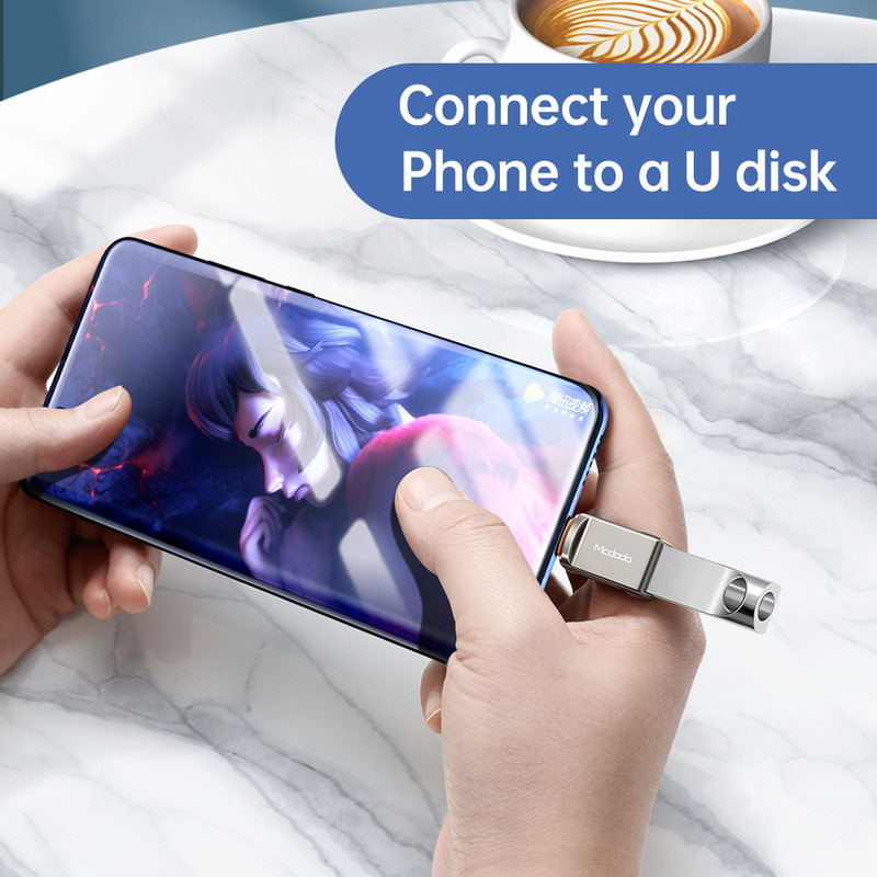 خرید مبدل USB-C به USB-A 3.0 مک دودو مدل OTG کد OT-873 با کیفیت عالی از EYEWISH
